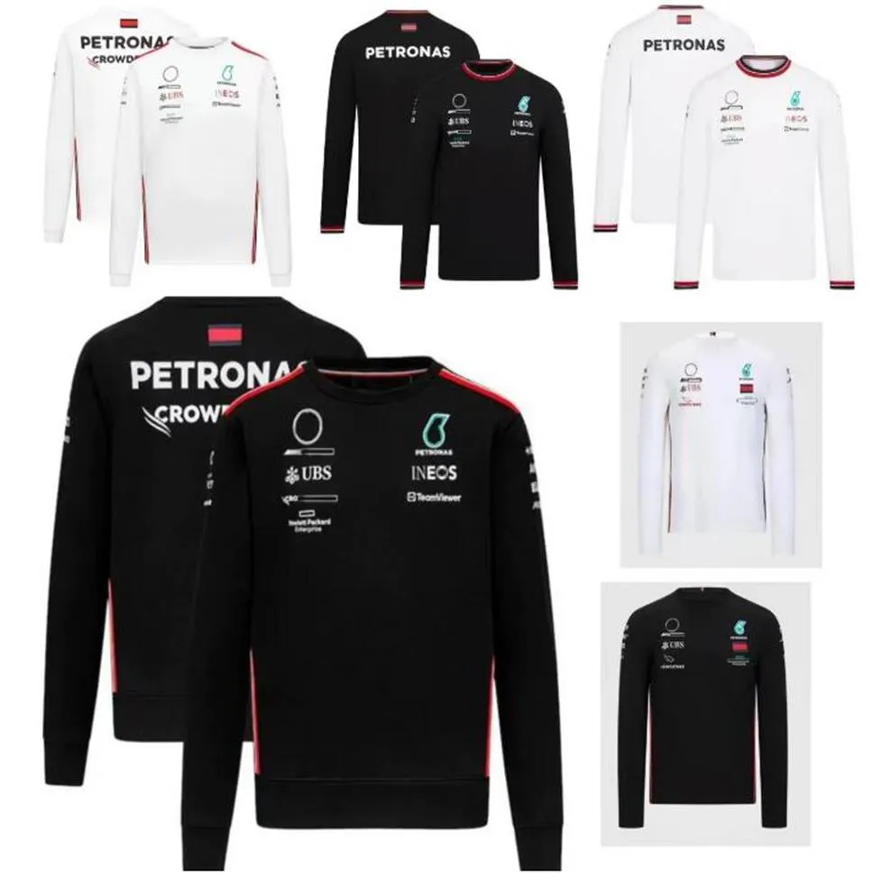 F1 Team Team Long Sleeve T-Shirt Summer Racing Crew Neck Polo Shirt281d