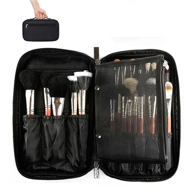 Kosmetiktaschen Koffer Professionelle Kosmetiktasche Beauty Case Kulturbeutel Pinsel Organizer Neceser Multifunktionale Make-up-Tasche für Reisen Drop 230729