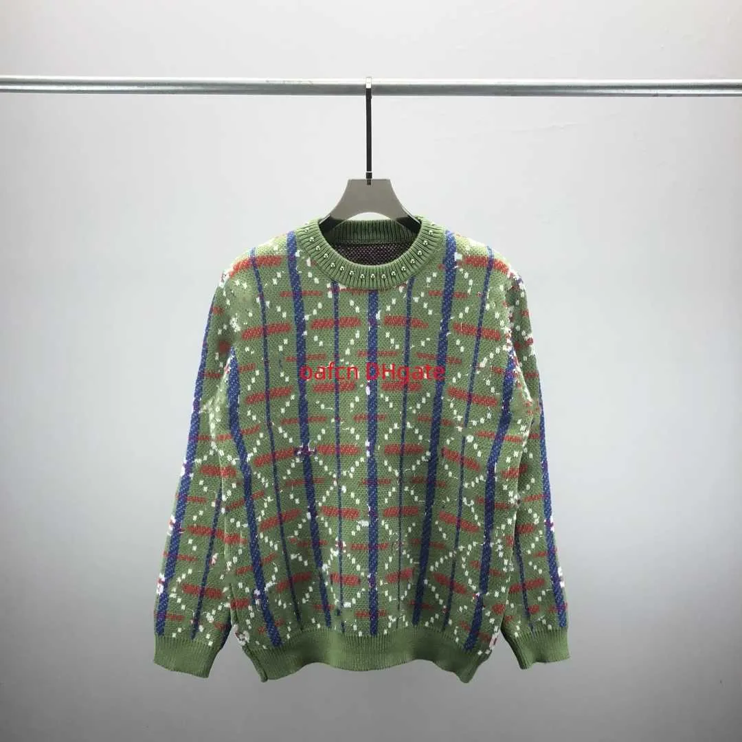 5A Projektantka Męska List Kobiet Knitted Jacquard okrągły sweter Para marka Jumper UE Rozmiar M-XL