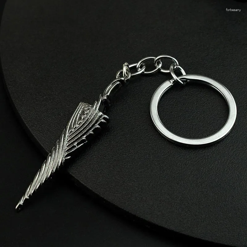 Anahtarlık Oyunu Hollow Knight Bone Tail Logo Kolye Keychain Metal Keyasyon Biblo Mücevher Hediyesi Kadın Erkekler