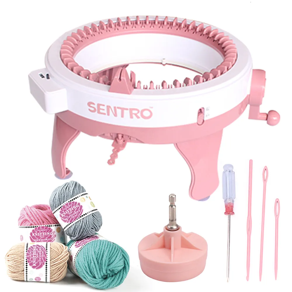 Sentro Knitting Machine, 22/40/48 Needles Smart Weaving Round Loom, Knitting Machines Knitting Board Rotating Double Knit Loom Machine Kit for