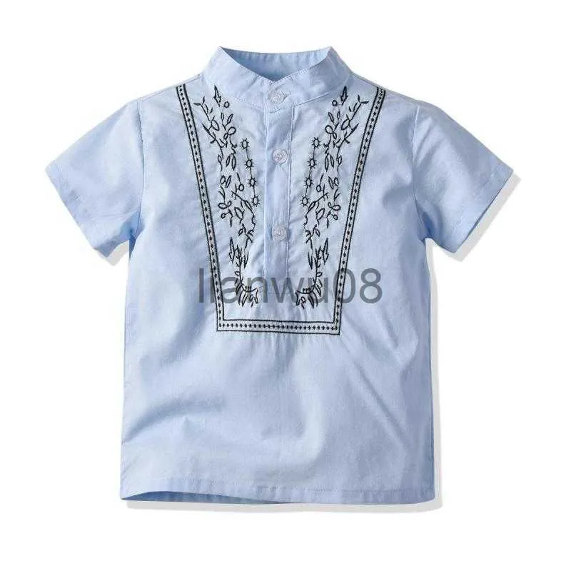 Kinderen Shirts Zomer Vest Strand Gedrukt Cartoon Baby Boy Shirt Casual Jongens Shirt Met Korte Mouwen Jongens Shirts Voor Kinderen Top x0728