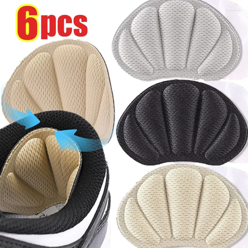 Women Socks 6pcs Heel Insoles Patches Shoes Stickers Pain Relief Anti-wear 4D Soft Cushion Pads Feet Care Self-Adhesive Insert