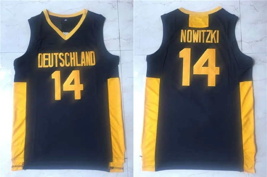 SL 14 Dirk Nowitzki Movie Deutschland Basketball Jersey Белый размер S-XXL