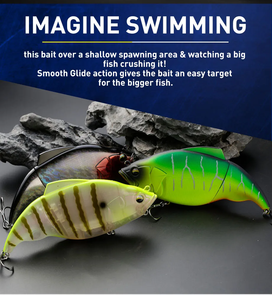 Spinnerbait Fishing Lures, Large Vibration Fishing Lure, 190mm Lipless ...