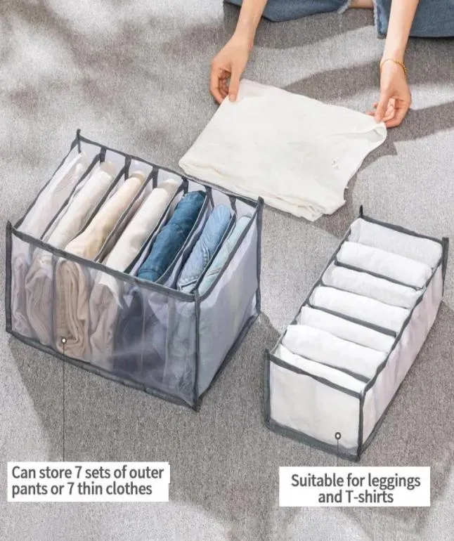 Compartmentalized Grid Drawer Organizers For Clothes For Clothes, Jeans