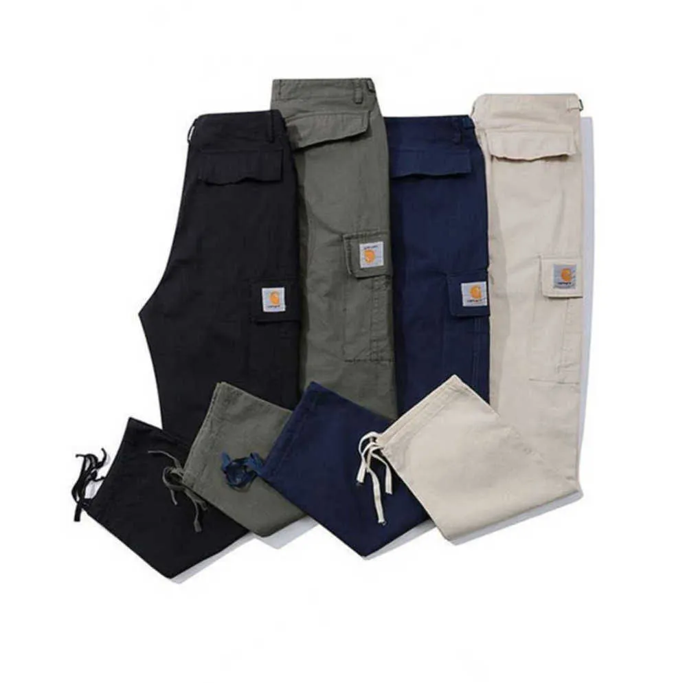 Calças masculinas Carhart casuais masculinas longas com vários bolsos estilo moletom de alta qualidade hip hop calças masculinas soltas design solto888ess