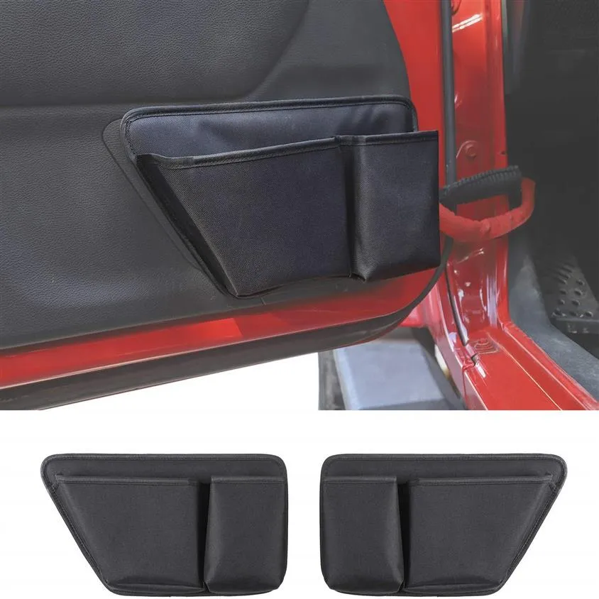 Car Organizer Front Door Storage Pockets Interior Organizer Accessories For Jeep Wrangler JK 2011-2017 Auto Internal Accessories1903