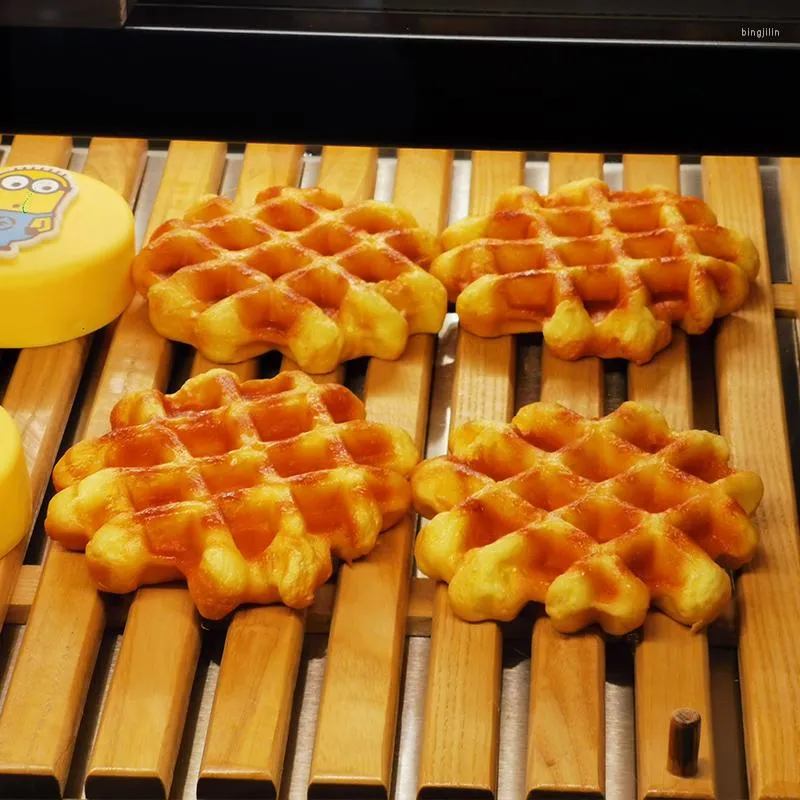 Flores Decorativas Simulação Waffle Bolha Café da Manhã Loja Modelo Sobremesa Creme Adereços de Combinação Vitrine de Tiro