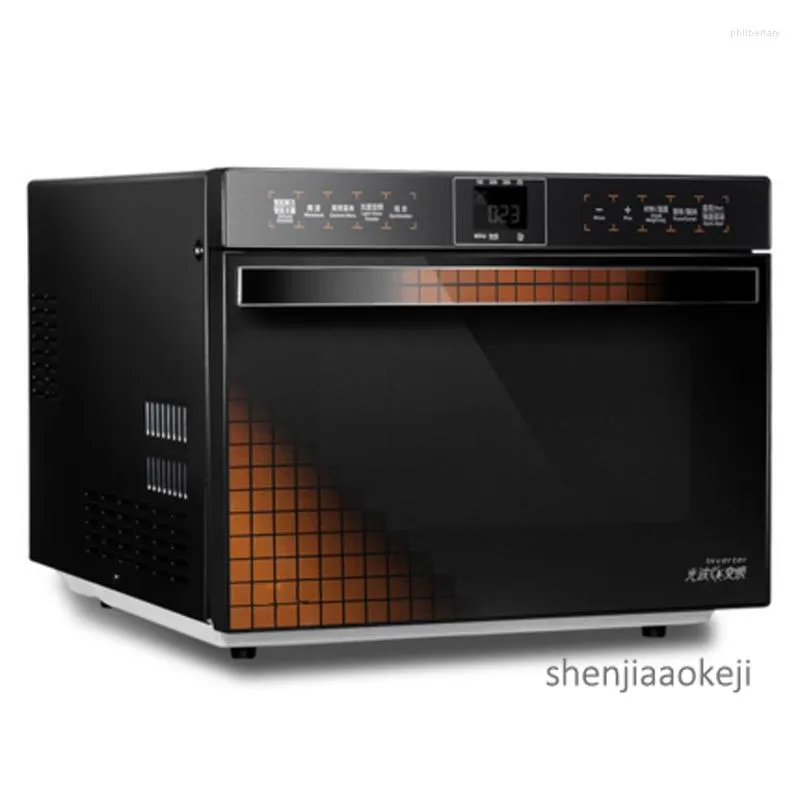 Intelligent Touch LCD Screen Inverter Microwave Oven 900W Fast Heating Energy Saving 25L Stainless Steel Liner Convection