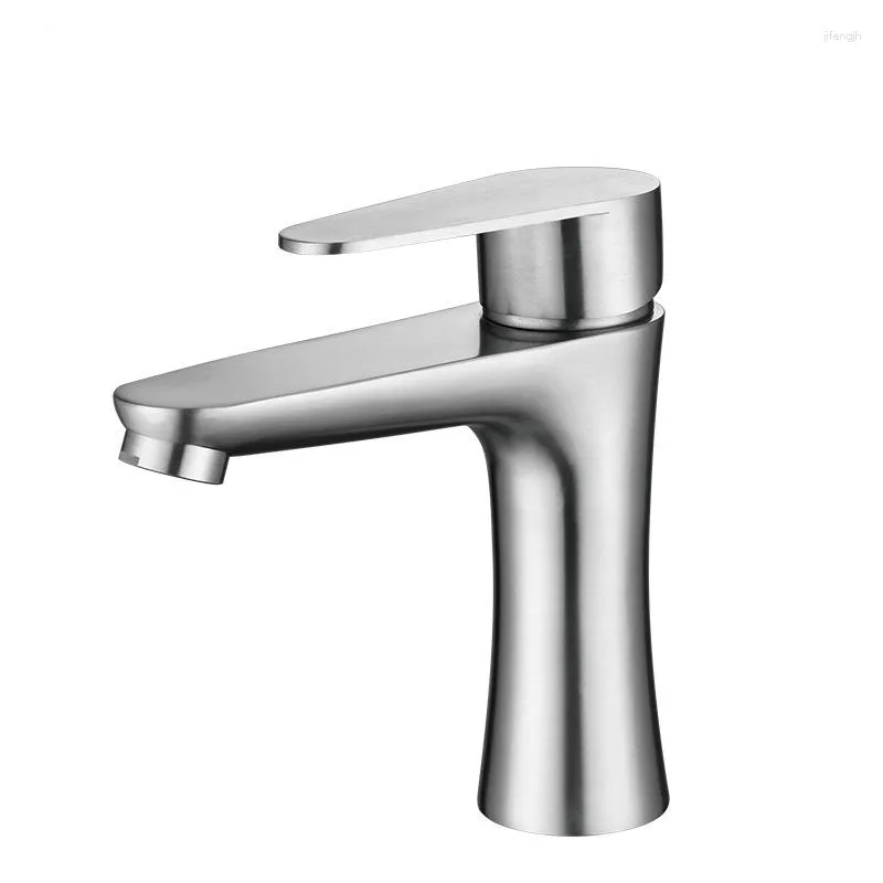 Bathroom Sink Faucets SUS304 Stainless Steel Washbasin And Cold Water Faucet Small Waist Drawing Toilet