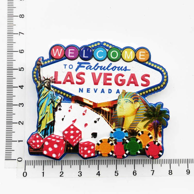 Las Vegas Clark Nevada USA frigorifero magnete viaggio souvenir