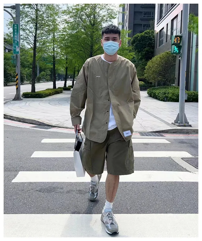 DHgate.com:WTAPS Mens Summer Bone Embroidered Collarless DHgate.com:WTAPS Mens Summer Bone Embroidered Collarless