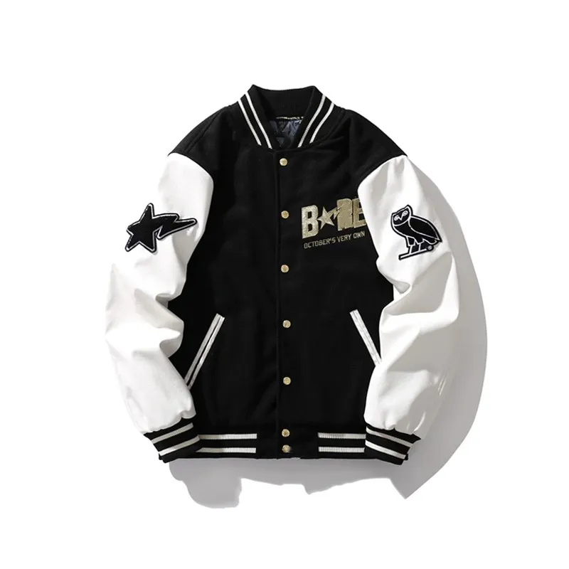 Designer-Uni-Baseballmantel für Herren, Herrenjacken, modische Letterman-Jacken für Damen, bestickte Buchstabenjacke, einreihige Oberteile