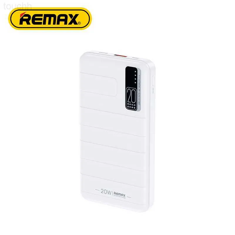 Cep Telefonu Güç Bankaları Remax En Çok Satan 20W+22.5W PD+QC Taşınabilir Telefon Şarj Cihazı LED Işık Hızlı Şarj Güç Bankası 20000 MAH Dizüstü Bilgisayar L230731