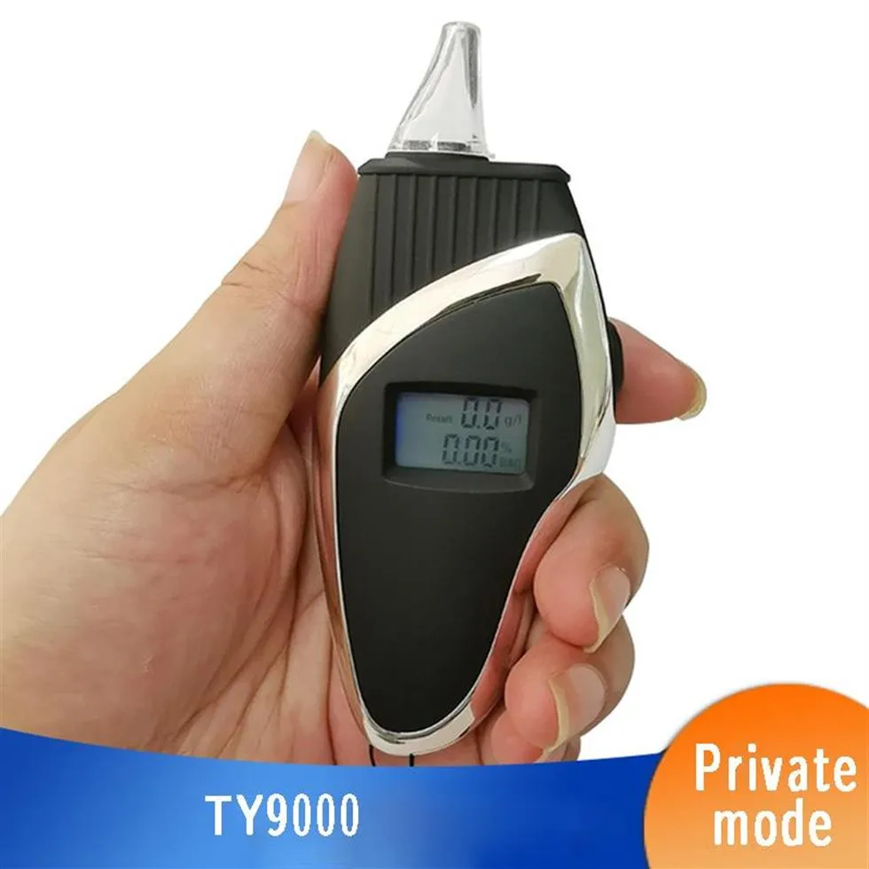 Hög noggrannhet Professional Breathalyer Breathalizer Alcohol Breath Tester Alkoholmeter BAC detektor Alkoholism Test246L