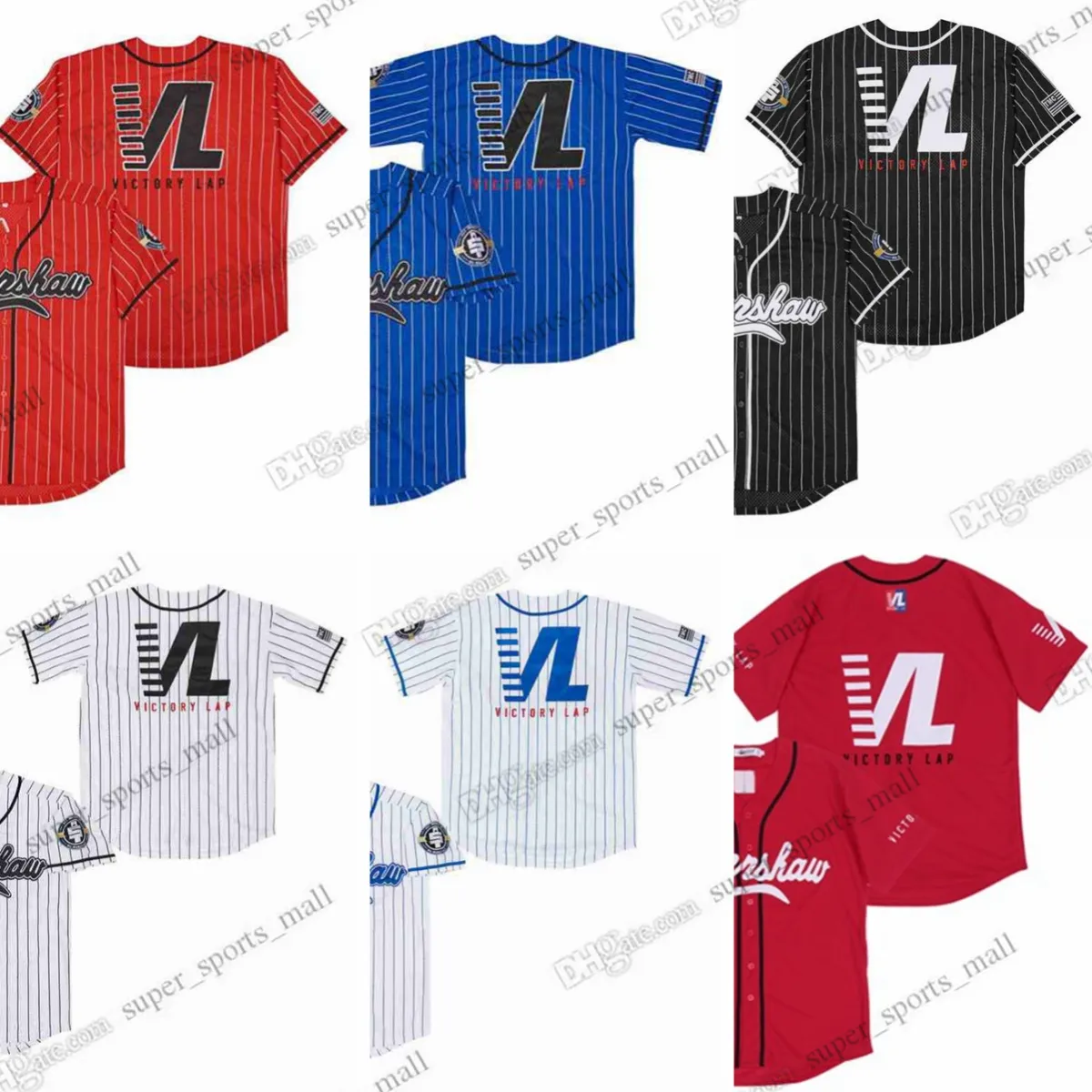 Camisas de beisebol do filme Nipsey Hussle Victorylap Crenshaw vl Camisa Masculina S-3XL
