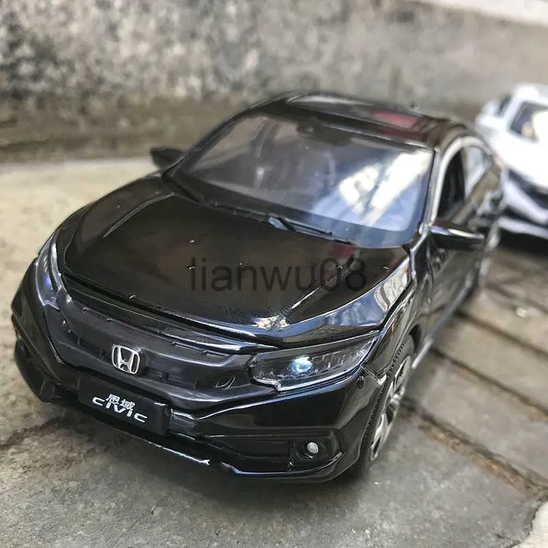 Diecast Model Cars Model Model Car 132 Diecast Miniature Honda Civic Sedan Typer JDM Metal Motion Motible Aristible Children's Gift Toys X0731