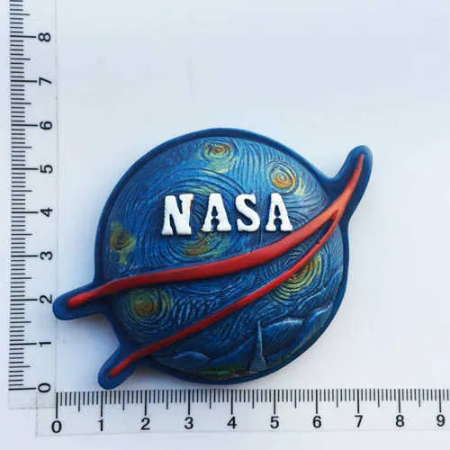 Magnete Frigo Astronauta 3D USA - Souvenir In Resina Fatto A Mano