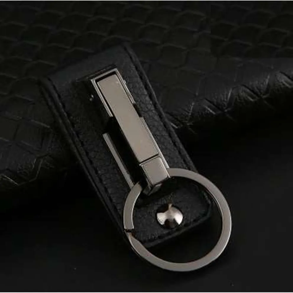 Porte-clés suspendu de haute qualité porte-clés clip sur ceinture porte-clés en cuir véritable porte-clés sleutehanger chaveiro llaveros hombre2742