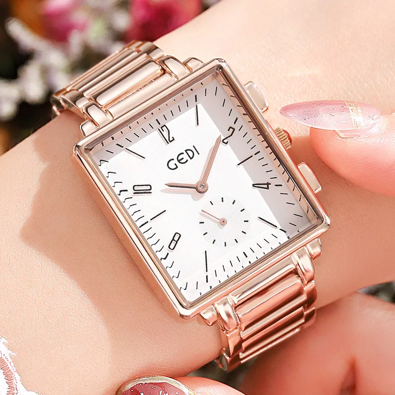 Les femmes regardent des montres de luxe de haute qualité créateur de mode montre à quartz étanche en acier inoxydable 32mm