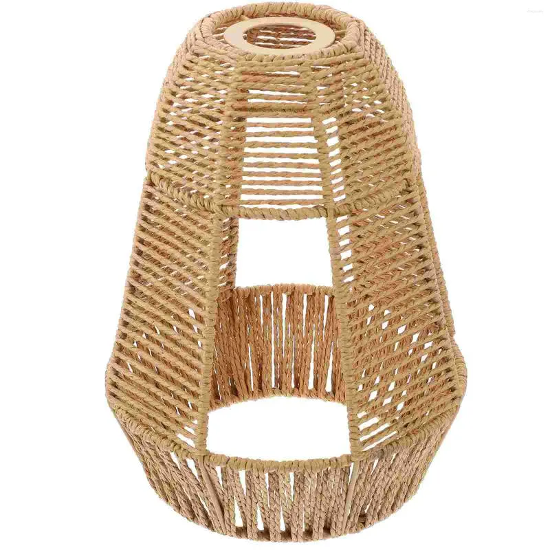 Pendant Lamps Vintage Rattan Lampshade Hanging Shades Restaurant Lampshades El Cover Decorative