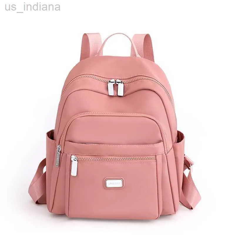 Torby szkolne damskie nylonowe plecak moda Trend podróżna Rucksack High Proces School Backpack torebka dla kobiet prosty plecak Z230801