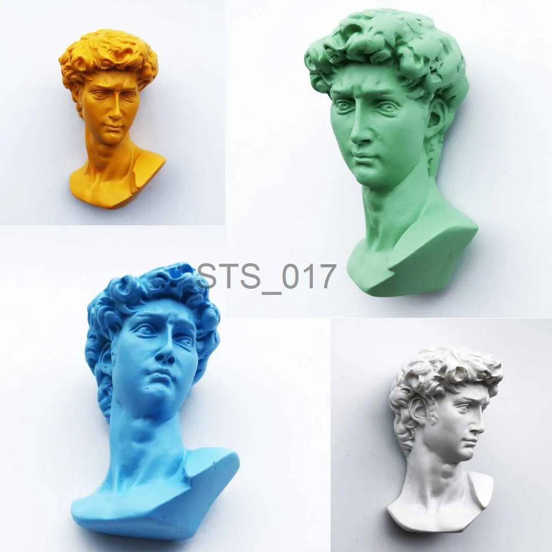 Imãs de geladeira David Imãs de geladeira Escultura Home Desktop Decorações quadro-negro foto adesivos magnéticos para geladeira x0731