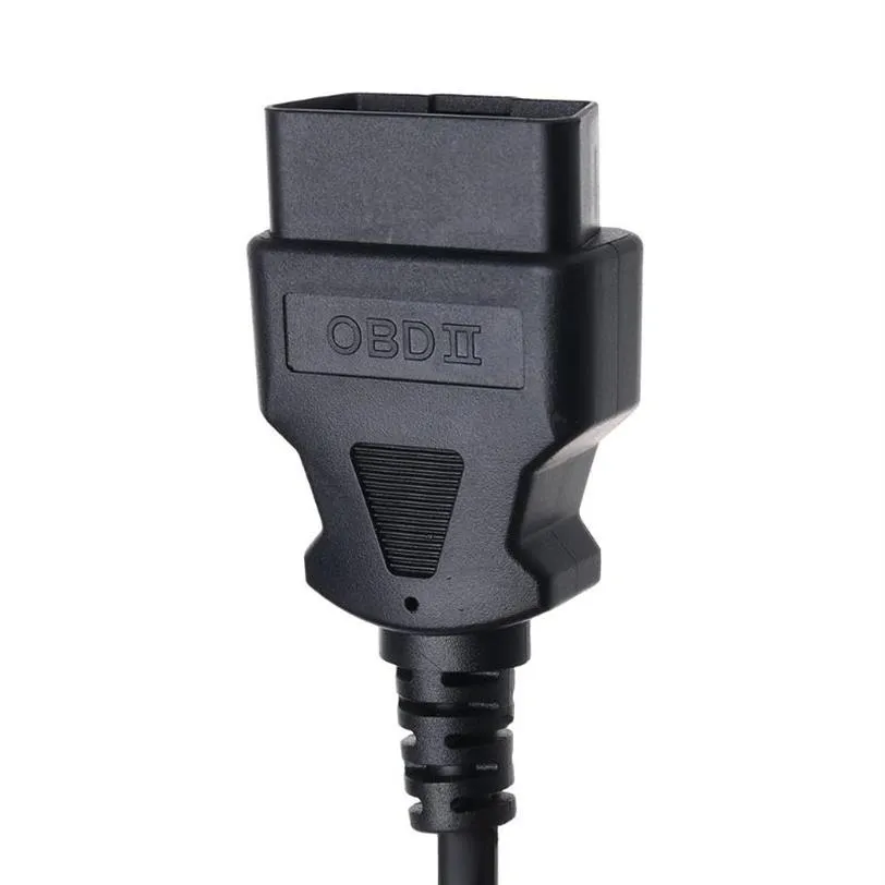 Diagnostic Tools OBD2 16Pin Male Plug Adapter Opening Cable Connector For ELM327 Extension Auto293U