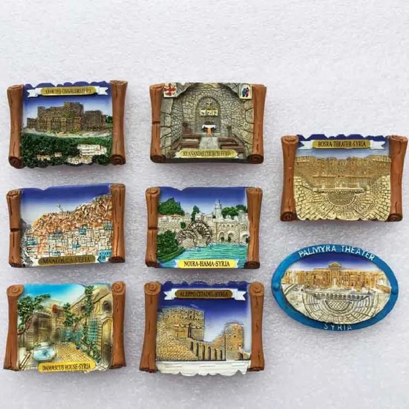 Magneti Frigorifero Magnete Frigorifero Souvenir Siria Turista Il So Storico Damasco 3d Resina Magneti Frigorifero Adesivo Country Travel Decor X0731 Da 6,97 € | DHgate