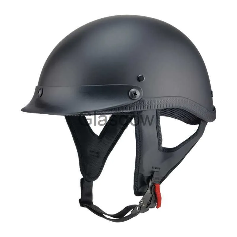 Motorcycle Helmets Open Face Retro Motorcycle Helmet Vintage Moto Helmet Scooter Biker Motorbike Racing Riding Helmet Casco Moto x0731