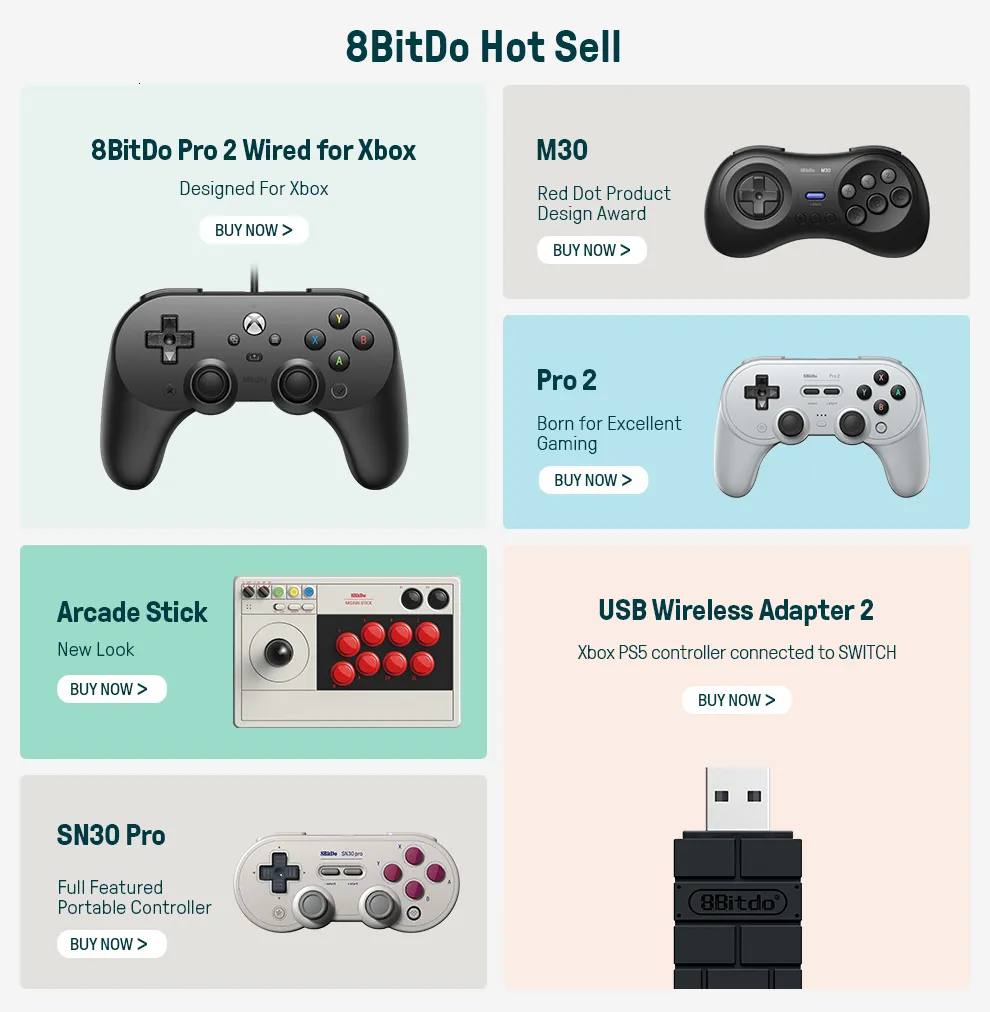 FOIRCEADAL 2 Pack Wireless Controllers Adaptive Gaming And Turbo/Vibration/ Gyro/Wake-up Function : Buy Online At Best Price In KSA - Souq Is Now