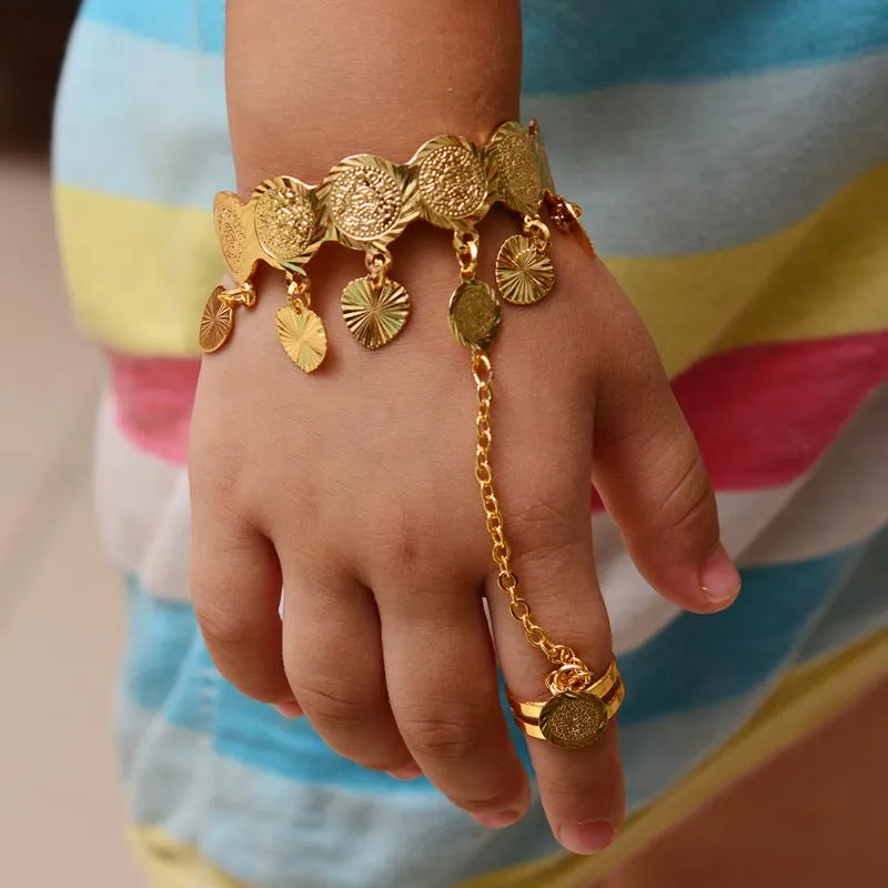 Gold coin bangles deals