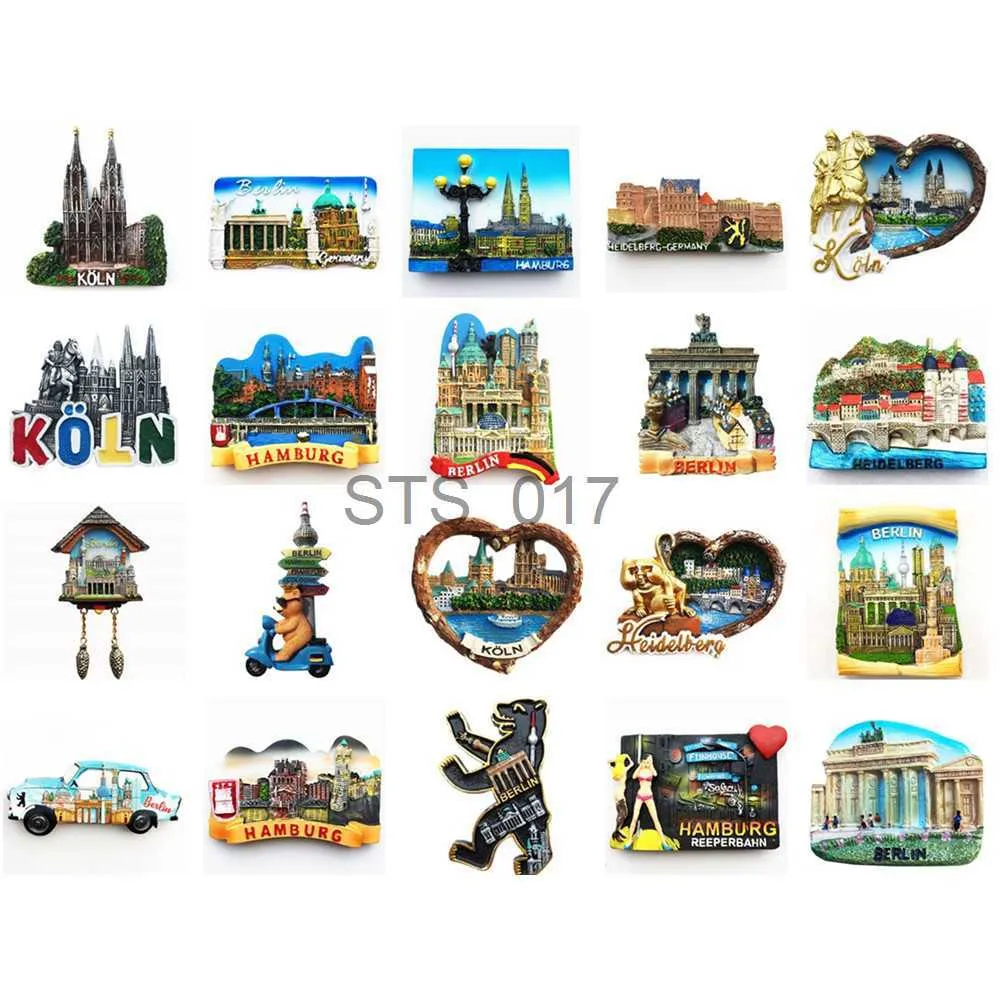 Fridge Magnets Europe Germany Berlin Heidelberg Hamburg Koln Fridge Magnets Tourism Souvenir Refrigerator Sticker Collection x0731