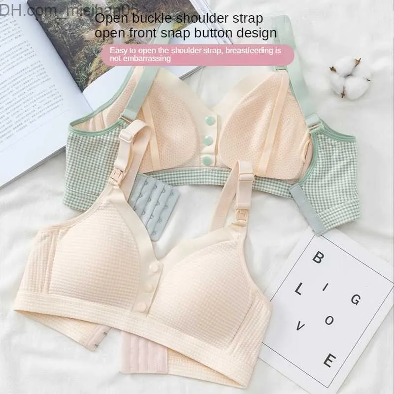 Breathable Maternity Sleep New Bra Style 2022 With Top Opening Button And  Plain Pattern For Pregnant Women Cordless Care New Bra Style 2022 Z230731  From Misihan05, $5.33