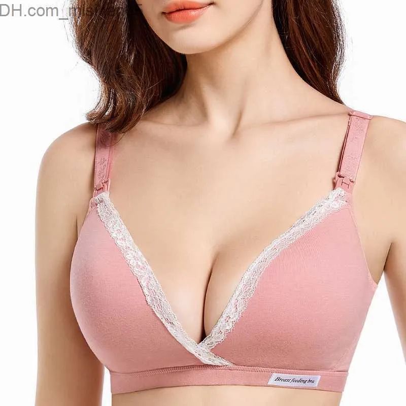 Maternity Intimates Cotton cordless care clothing breast enhancement bra  suitable for pregnant women pregnant women pregnant women sleep Allaitement