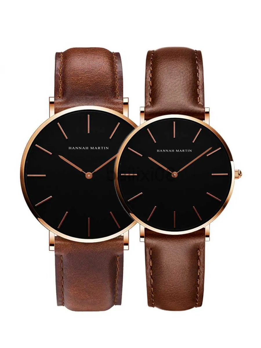 Couple SetWomen's Luxury Leather Wristwatches, Waterproof Quartz Watches,  Gift Box