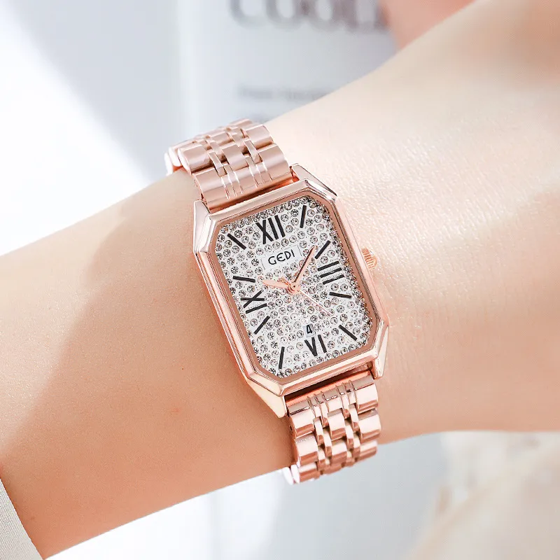 Women fashion watches high quality luxury temperament casual full star waterproof quartz watch