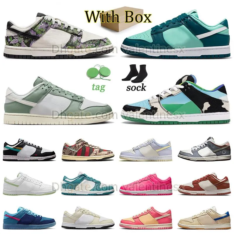 With Box Top Quality Running Shoes Chunky Low Mica Green Geode Teal Floral Tapestry Mens Womens Sneakers Freddy Krueger Jarritos Wholesale Outdoor Trainers Dhgate