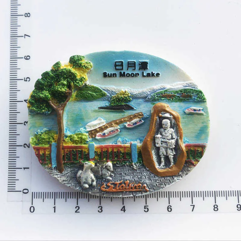 3D Alishan Taiwan Cina Frigorifero Magnete del Frigorifero Souvenir turistici Fatti a Mano in Resina Adesivi magnetici Casa Cucina Decorazione Regalo di Viaggio