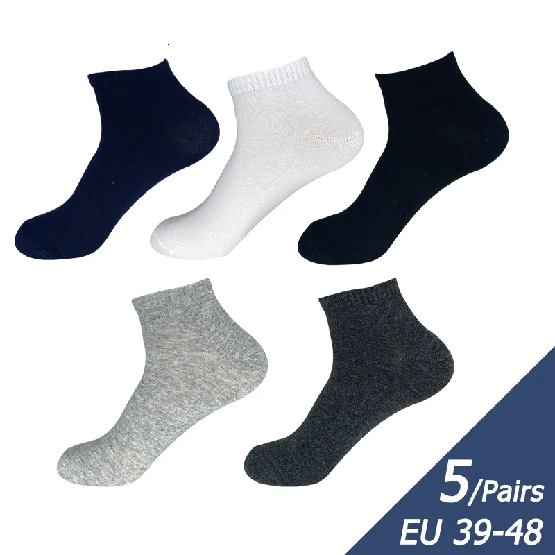 Chaussettes pour hommes Chaussettes en coton pour hommes Chaussettes d'été respirantes de haute qualité Chaussettes pour hommes Calcetines Sokken Plus chaussette grande taille 45 48 230729