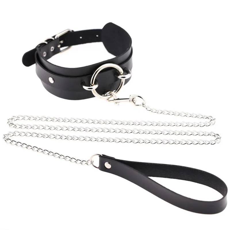 CHOKER Chokers 2023 Siyah Seksi Vegan Punk Harajuku Goth yaka zinciri Çekiş Kolye Deri Bonaj Cosplay Party Mücevherat