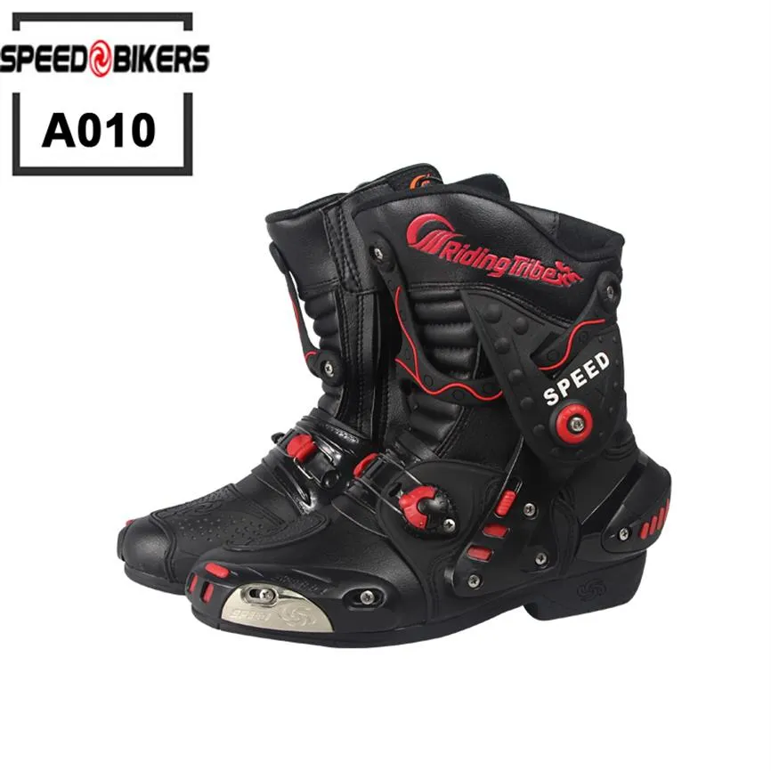 Motorradschuhe Riding Tribe Mikrofaser Kunstleder Motorradstiefel professionelle Racing Moto Boot hochwertiges Motorrad A0307D