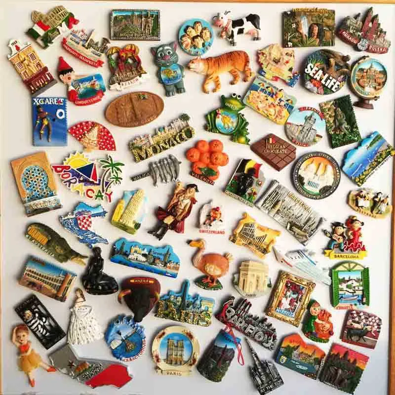 Calamita 3D Per Frigorifero A Forma Di Souvenir Di Viaggio – Dipinta A Mano, In Resina. Dimensioni 5,8 X 8,5 Cm. Regalo Originale Per Ricordi Indimenticabili. - 2