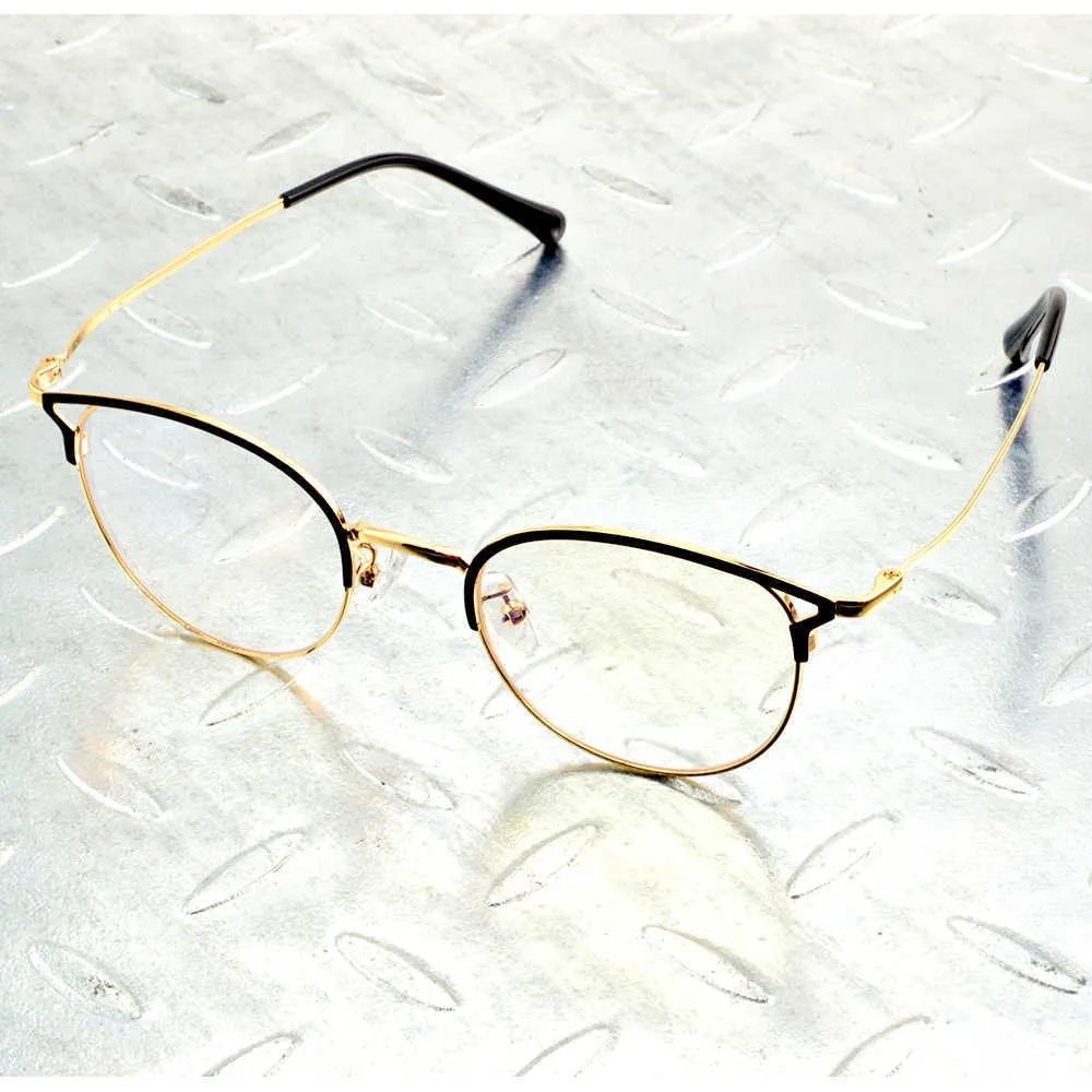Lenzenvloeistof Frame Titanium Legering Ronde Zwart N Goud Vrouwen Holle Prachtige Scharnier Comfort Pads Optische Glazen Frame Brillen Eyeframe Eyewear x0731