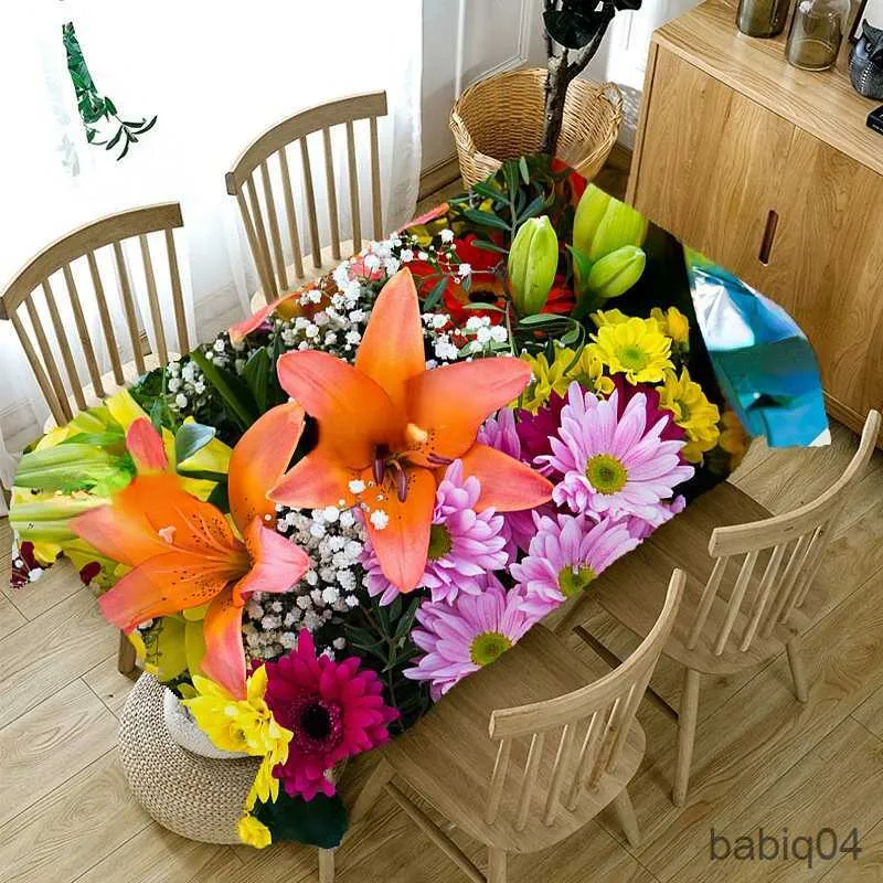 Masa bezi güzel çiçek desen masa örtüleri mutfak yemek odası masa dekor düğün dekorasyon doğum günü masa örtüleri tapete R230731