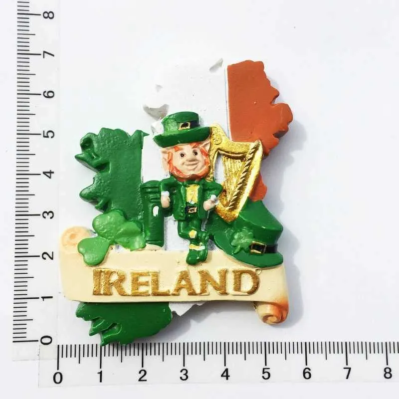 L'Irlanda themed leprechaun frigo souvenir magnete Foto stock