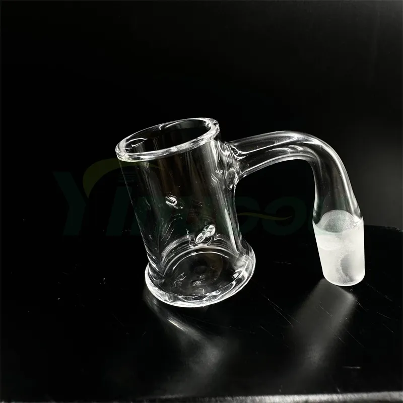 DHL Yinuoou Fumar Full Weld Evan Shore Quartz Banger 25mmOD Beveled Edge Sem Costura Weld Auto Spinner Smoke Nails For Glass Water Bong Dab Rigs