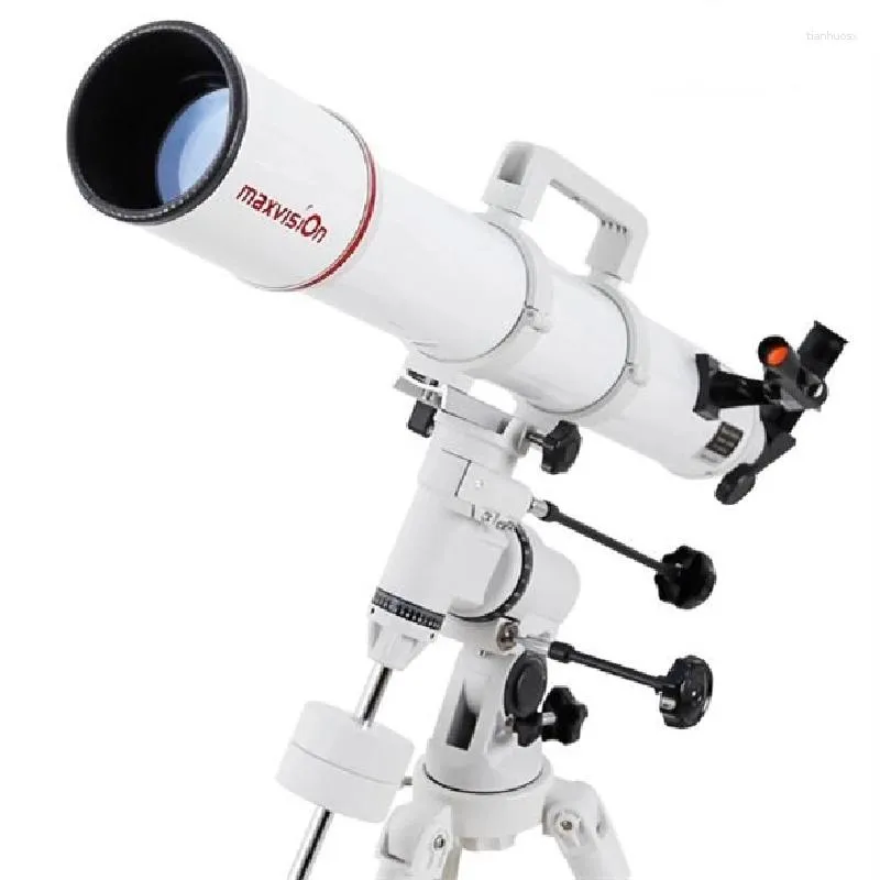 Telescope MaxVision 80/900 Astronomical 80dx med tysk ekvatorialmontering 1,25 tums rostfritt stålstativ