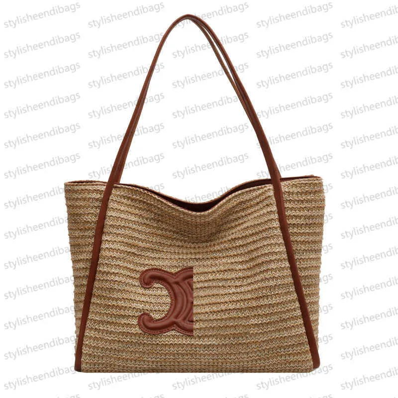 Sac de créateur Sac de luxe Sac seau de grande capacité Sac sous les bras Sac de paille de haute qualité Sac de vacances Sac de plage décontracté Sac à main Sac à bandoulière Sac tissé